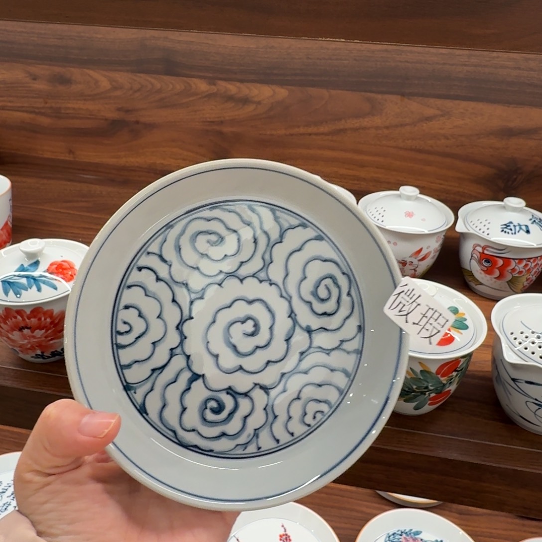 微瑕釉下彩纯手绘