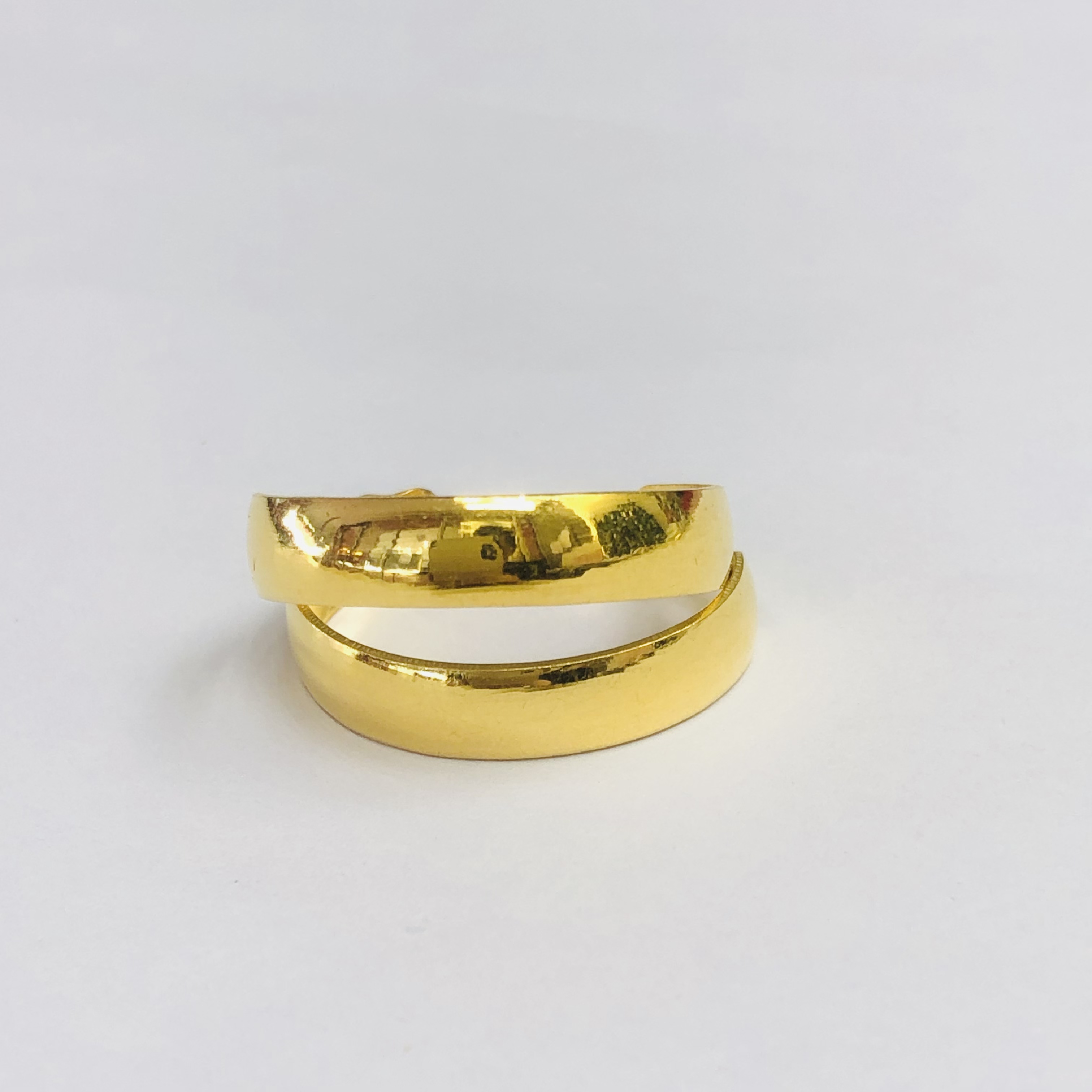 黄金足金999圈圈耳环