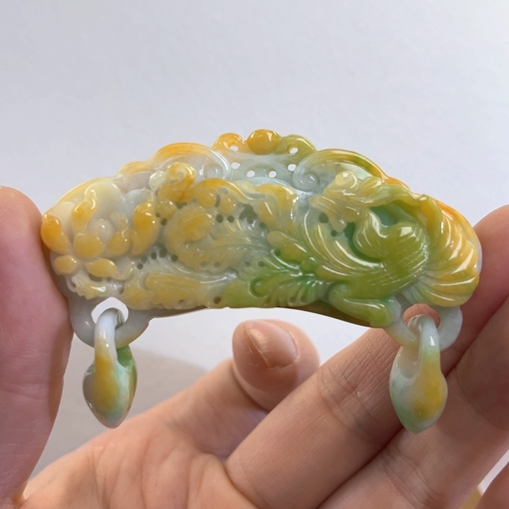 翡翠吊坠(赠链)未镶嵌代编织