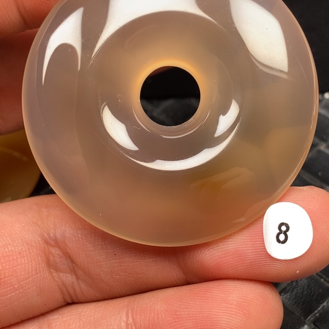 金***达玛瑙/玉髓未镶嵌颈饰挂件