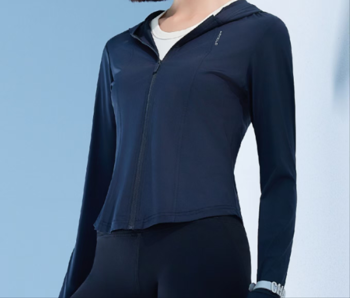 女士立体裁剪修身连帽防紫外线透气夏季常服