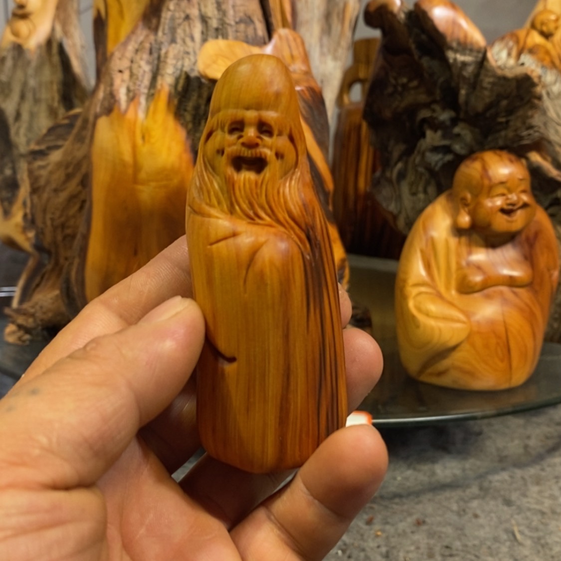 【闪购商品】柏木（崖柏）木雕工艺品摆件家居手把件