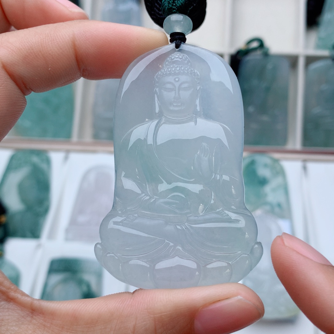 翡翠颈饰未镶嵌W*阿弥陀佛