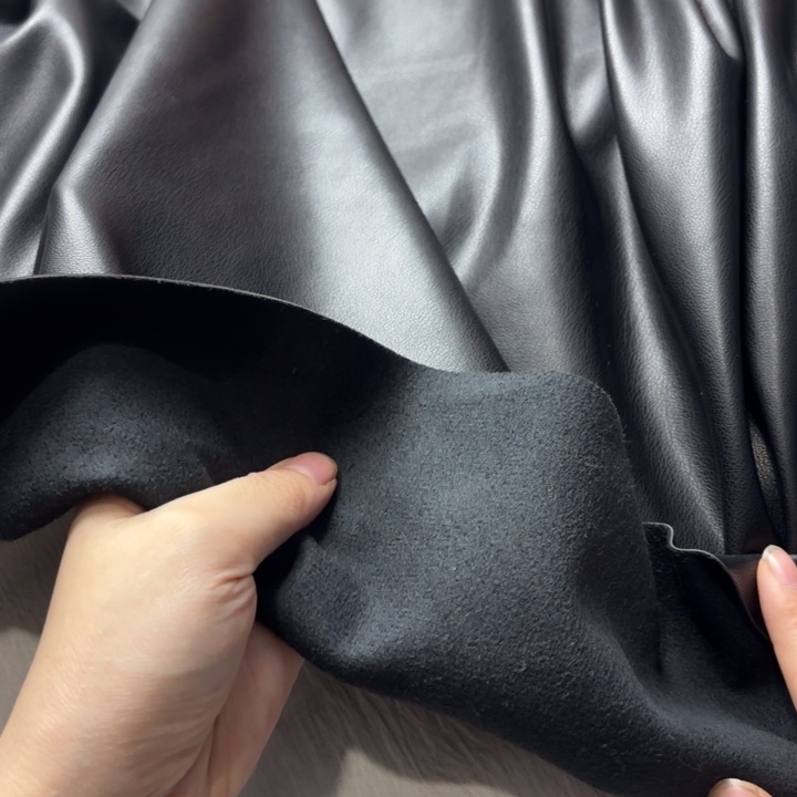 混纺黑色高货麂皮1.5米