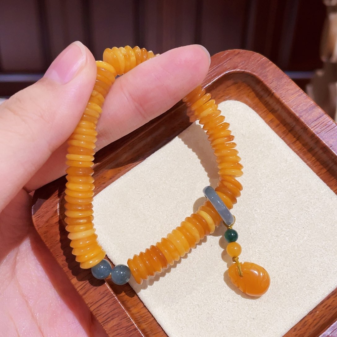 蜜蜡手链未镶嵌手串