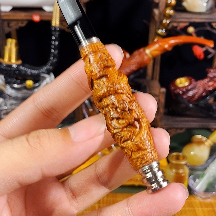 高端定制金丝楠烟嘴