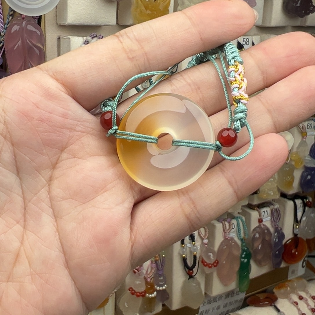 安****玛瑙/玉髓未镶嵌吊坠(赠链)