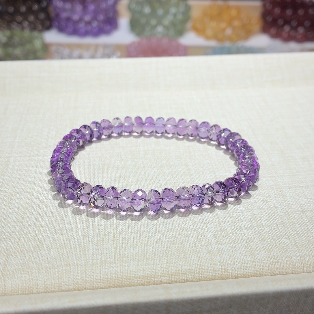 巴****水晶手串未镶嵌天然水晶7-18