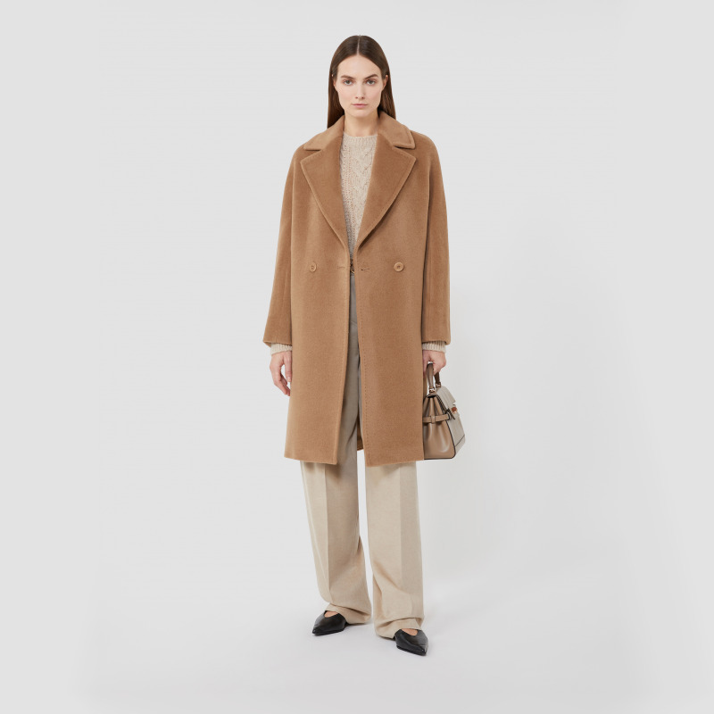MaxMara 2025秋冬新品女装羊驼毛混纺大衣6016045206