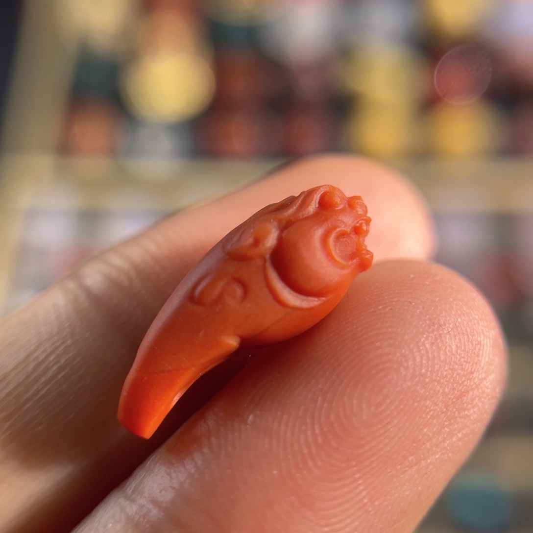 南红玛瑙老南红貔貅卡子未镶嵌