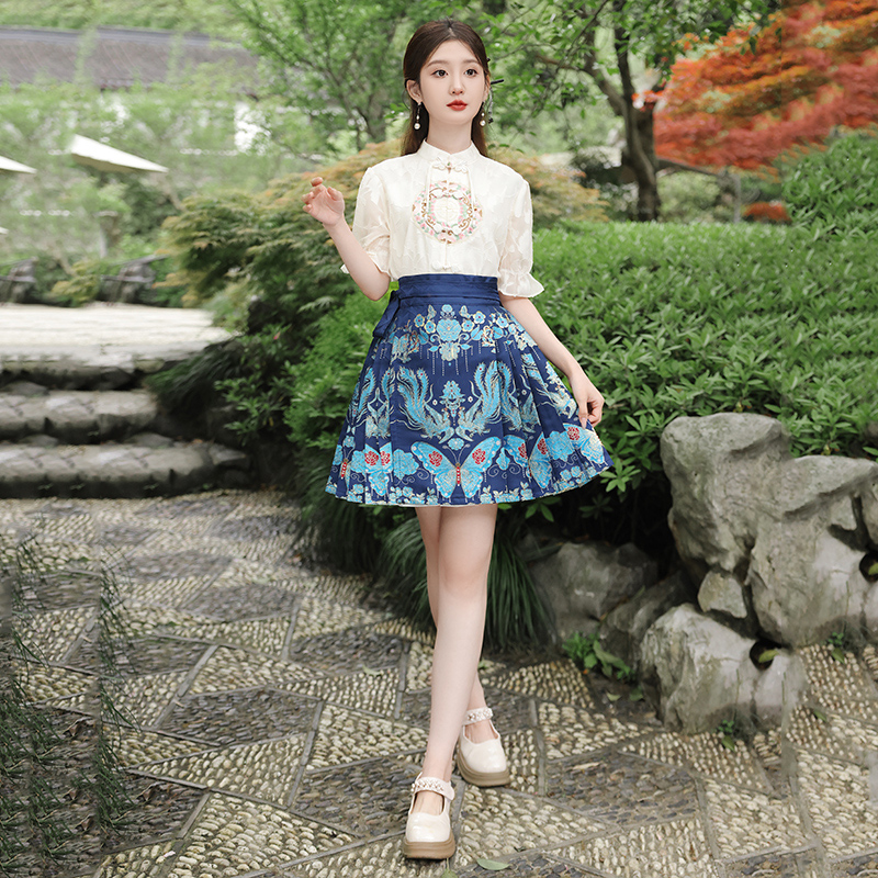 蝴蝶点翠复古汉服夏季春夏古风日常中国风汉元素女装传统夏款宋制