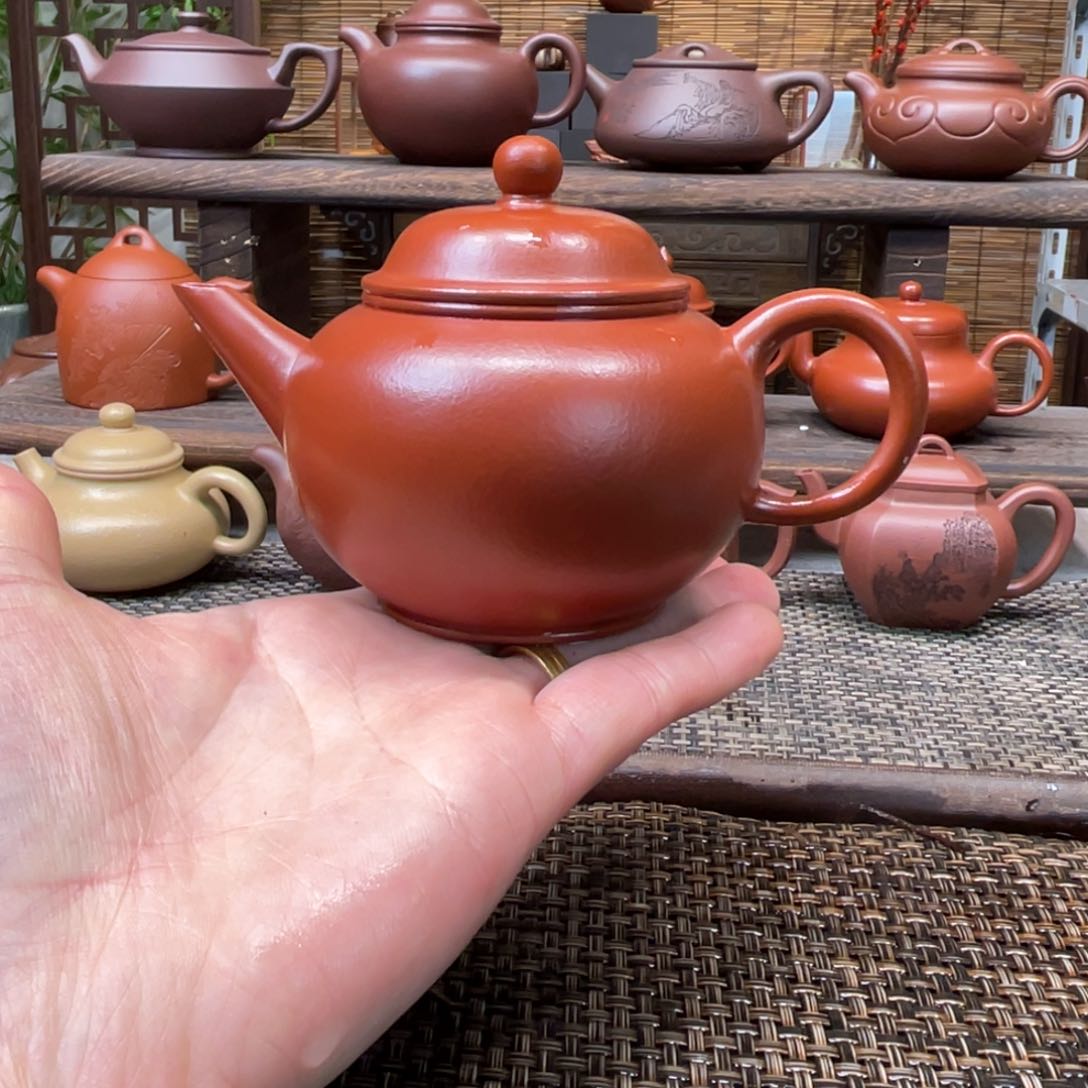 紫砂茶壶宜兴原矿紫砂手工制200全