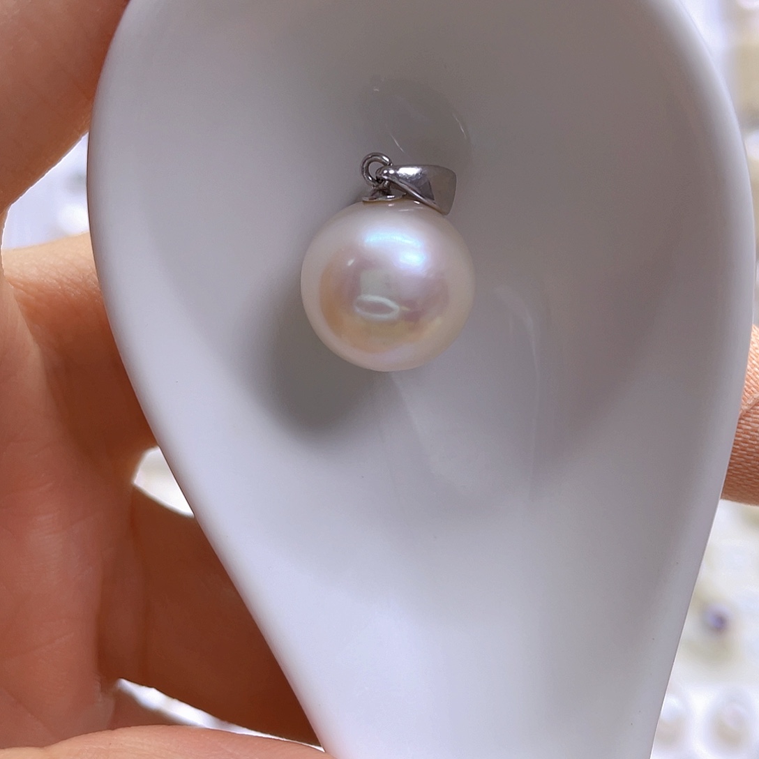 萱***妈吊坠(不含链)银S925镶嵌淡水珍珠