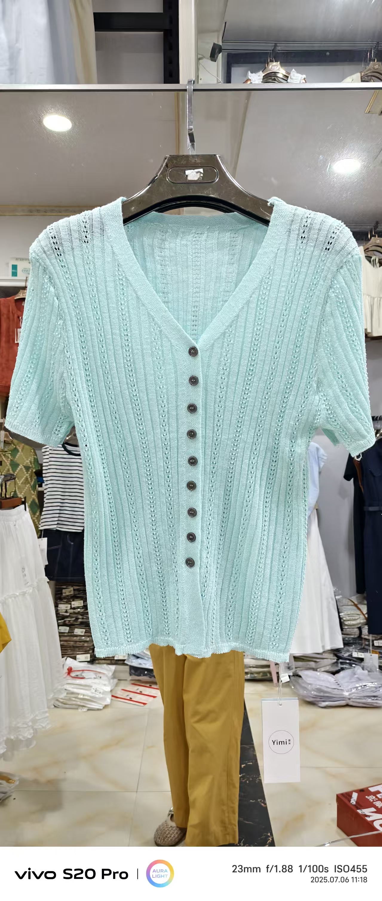 冰丝麻针织衫时尚舒适