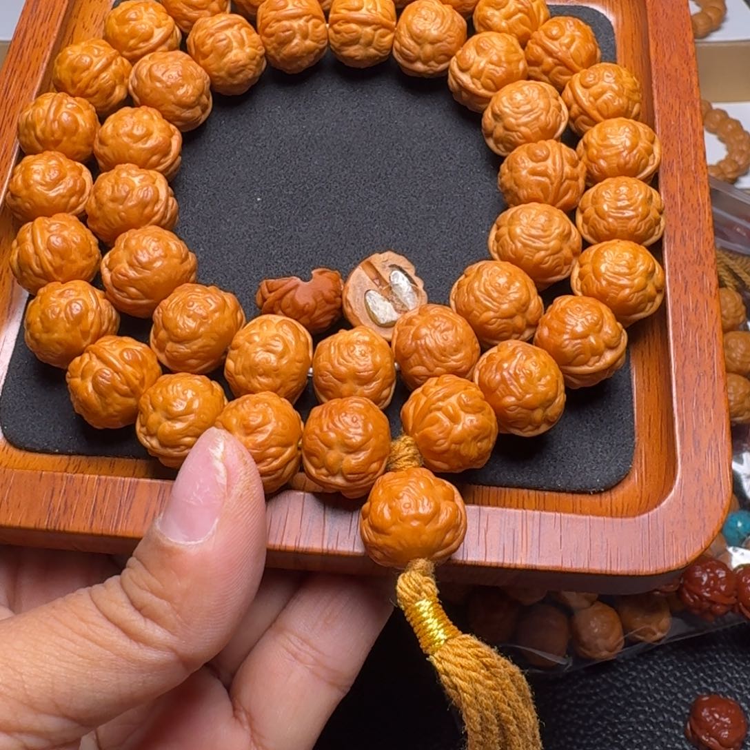 猴头核桃手串金蟾手持