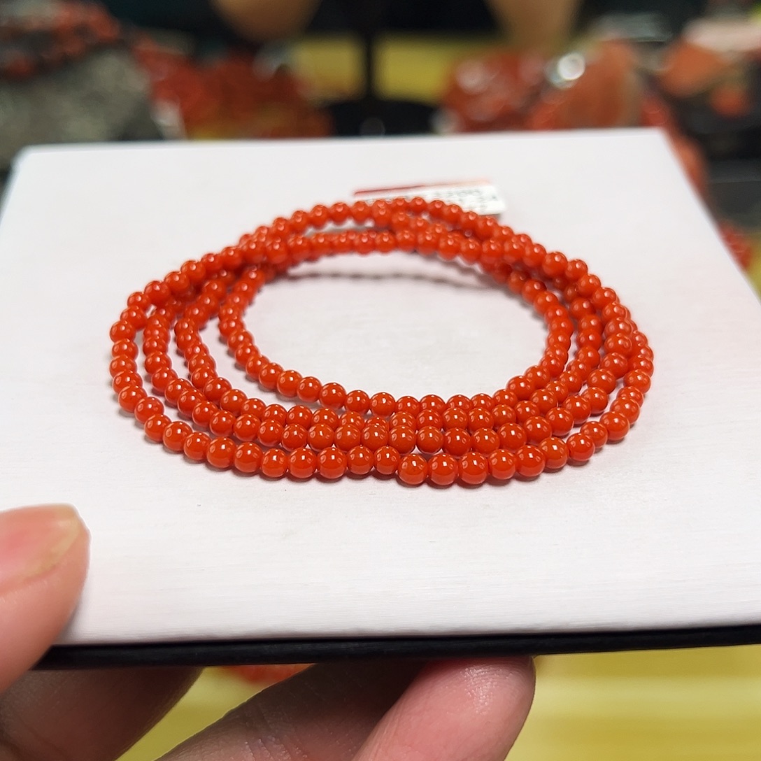 南红玛瑙未镶嵌买3+mmm多圈毕业级