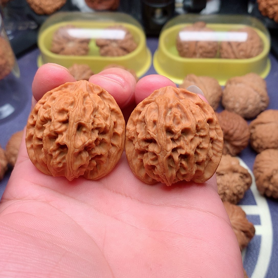 文玩核桃把件苹果39.5