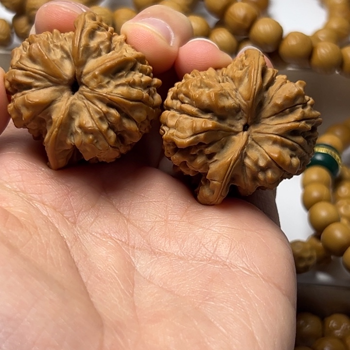 A****文玩核桃把件全品官帽37尺