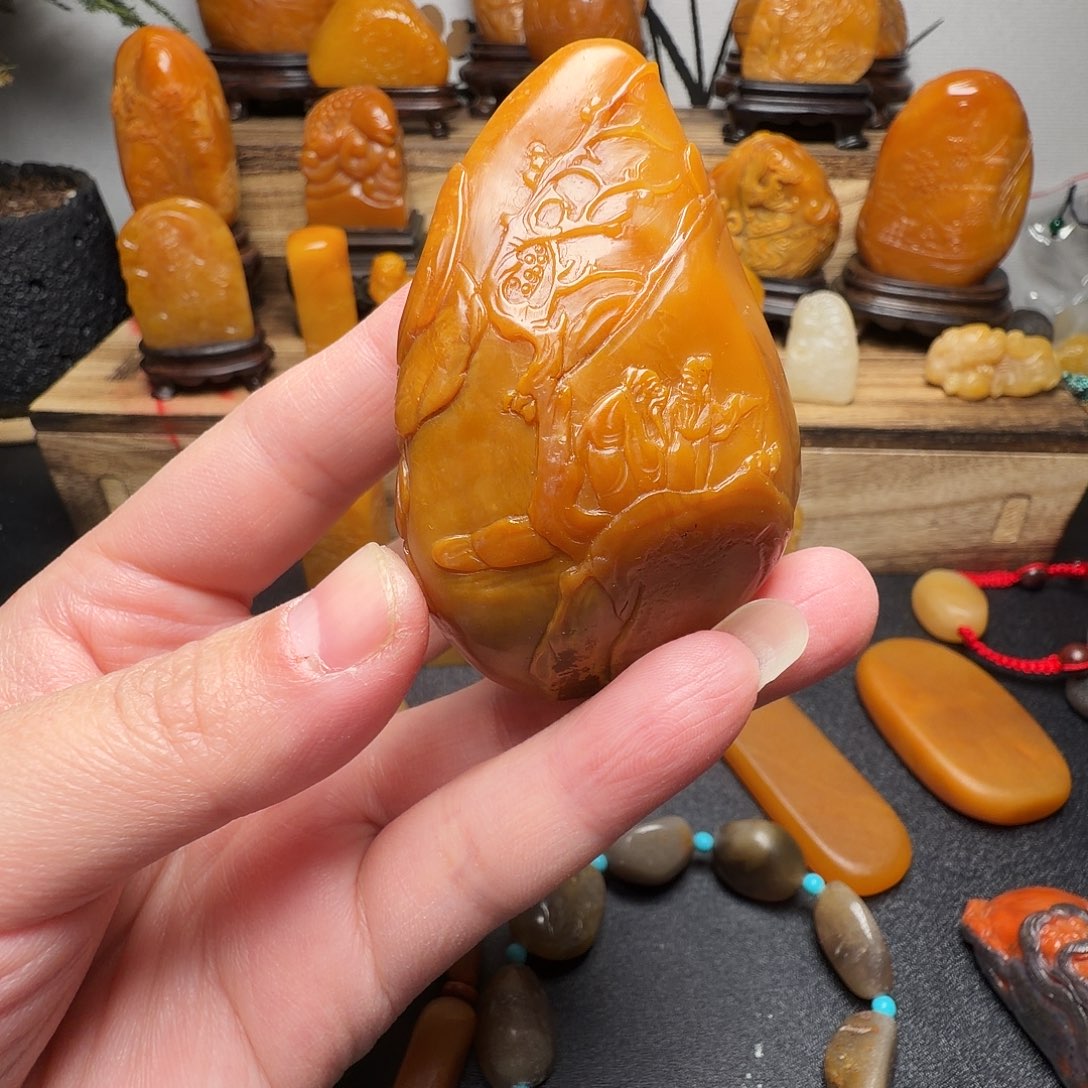 师***哥印石寿山石田黄石