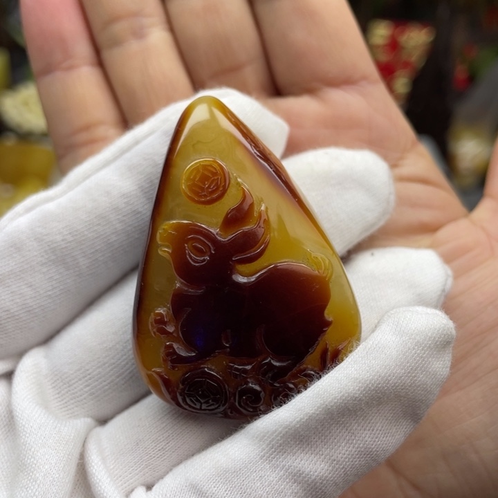 琥珀吊坠(不含链)未镶嵌