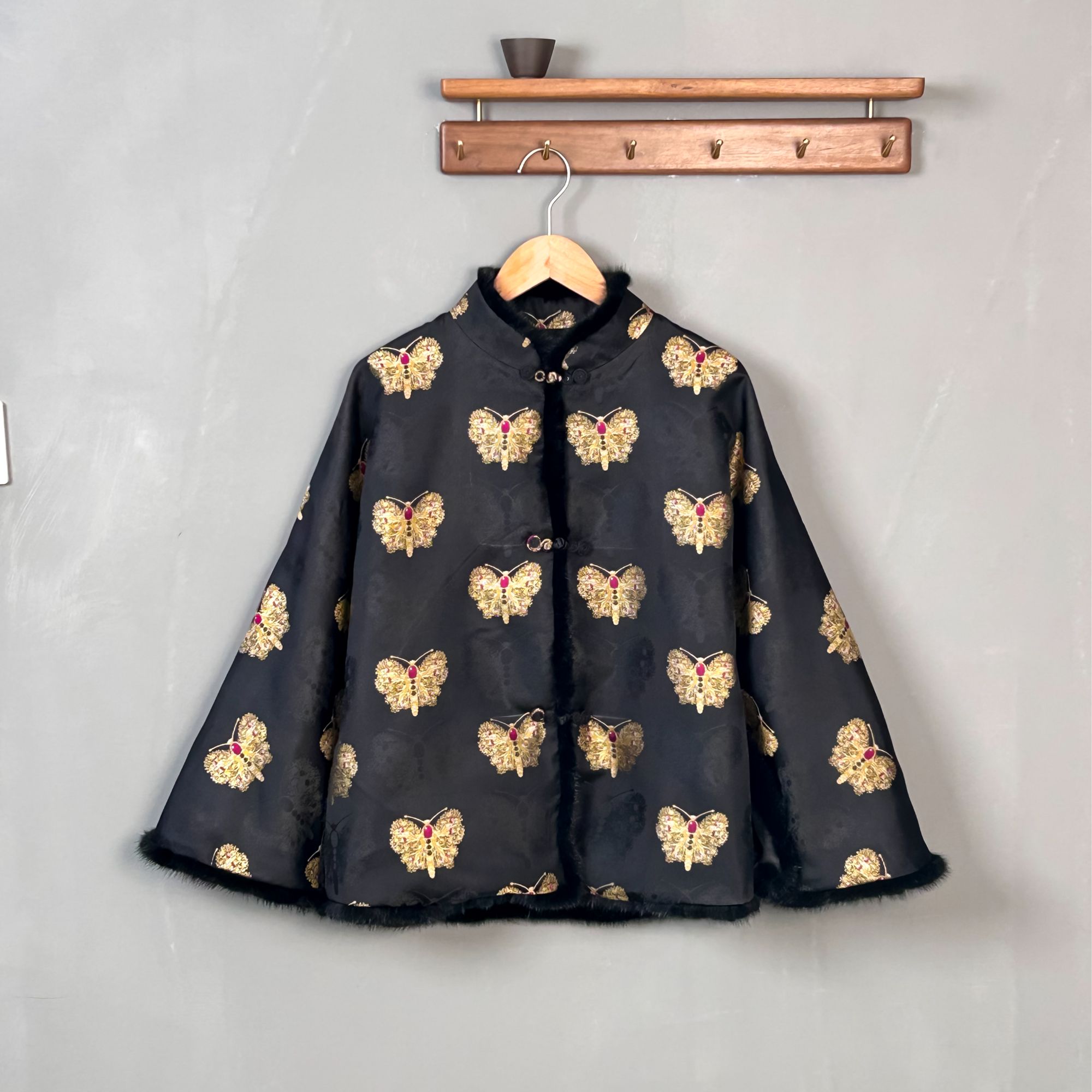 【黑金蝴蝶】秋冬季新款宋锦棉服