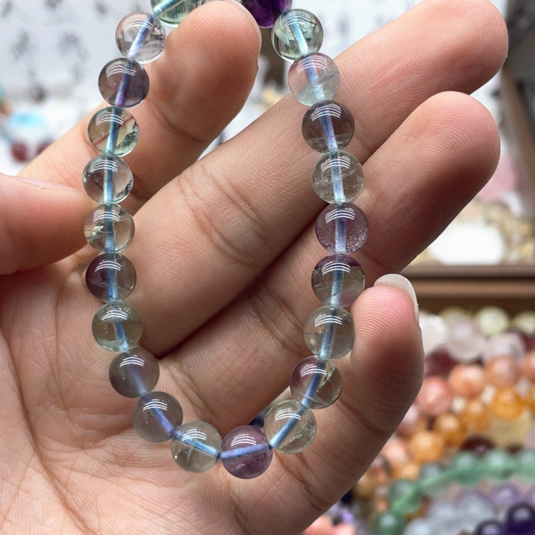 水晶手链未镶嵌8.3咪彩萤石