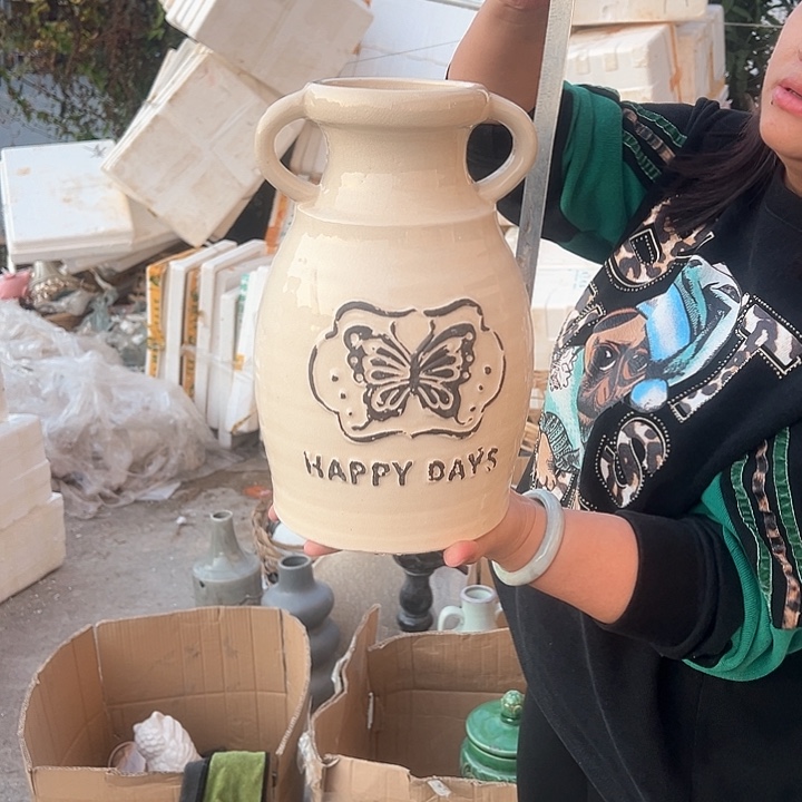 摆件高度29厘米口径9厘米微瑕捡漏