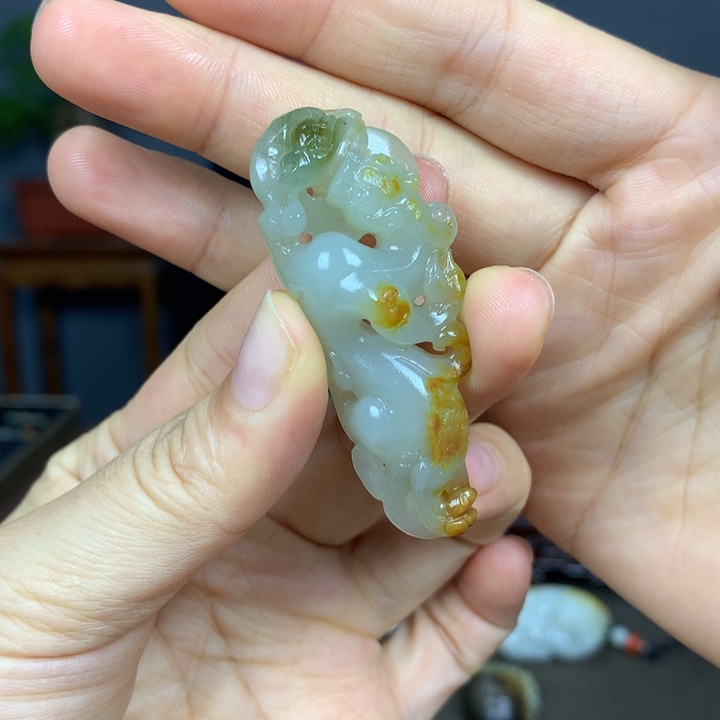 和田玉未镶嵌吊坠(不含链)