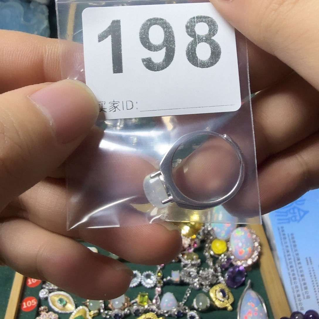 馨***）月光石戒指银S925镶嵌