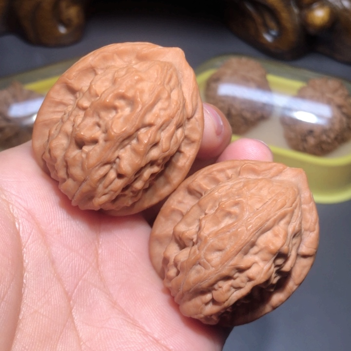 文玩核桃把件38大红袍