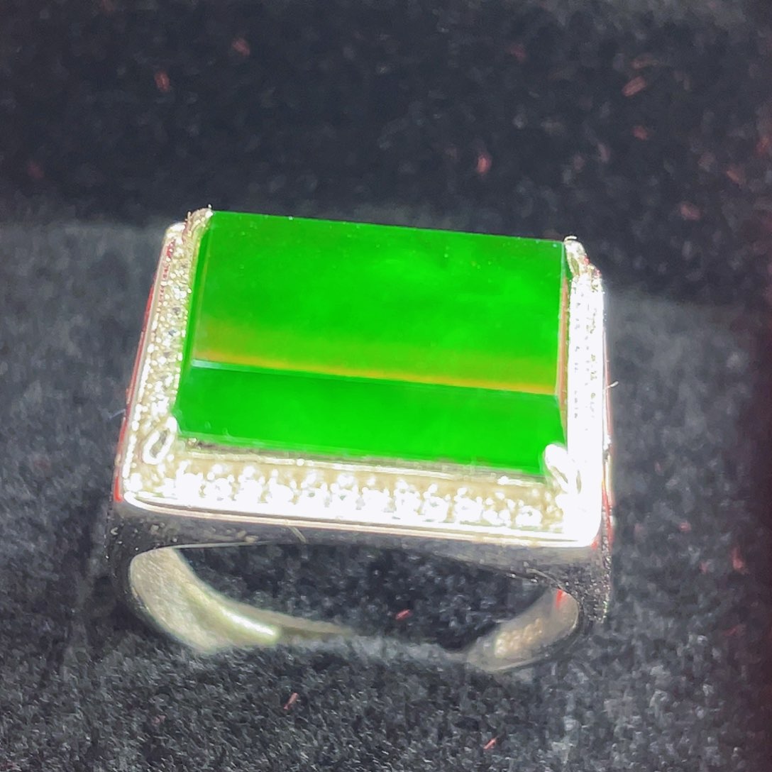 翡翠吊坠(不含链)银S925镶嵌