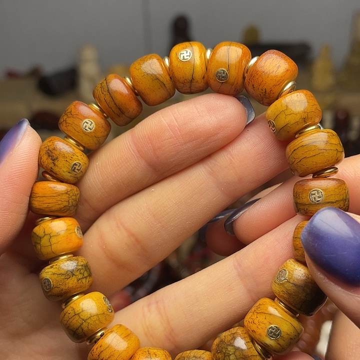 牛骨手串/手链微瑕万字手串1.2