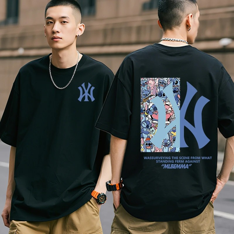 16号【一折粉丝福利】潮牌男女同款圆领百搭T恤-双