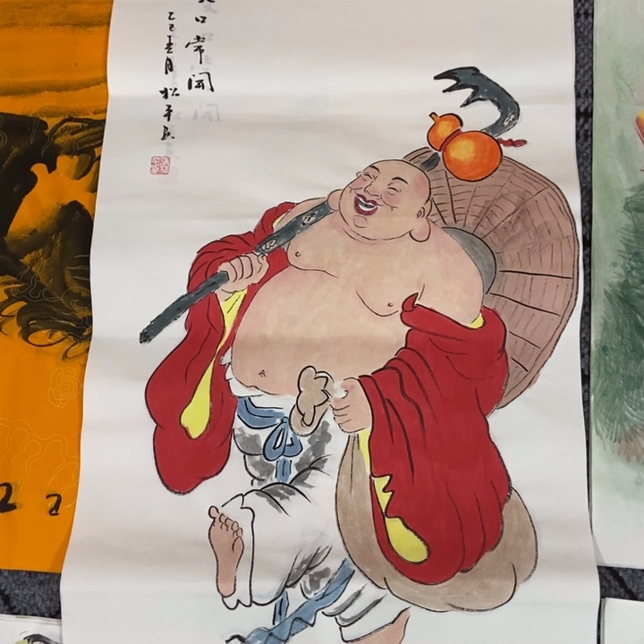 枕书斋画廊的直播间