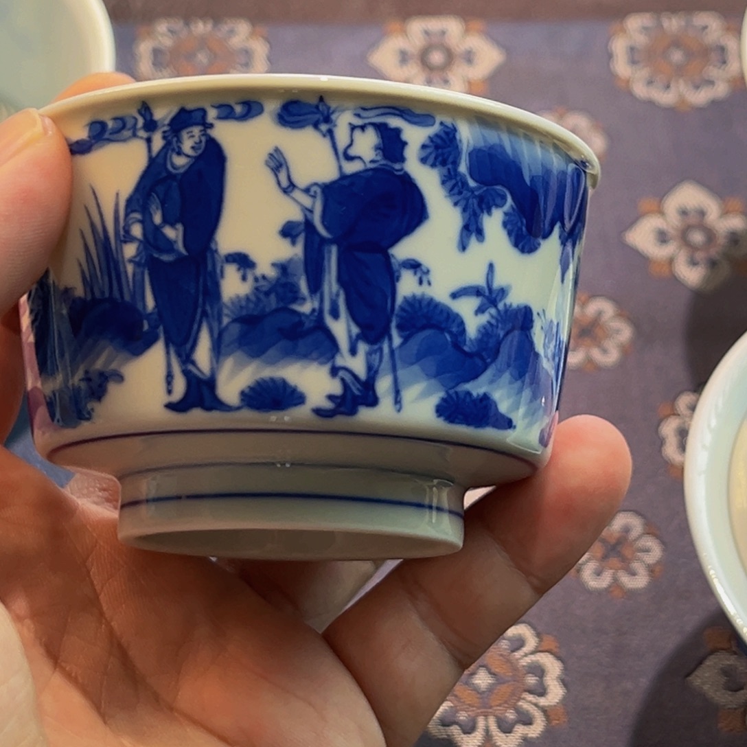 发***。问工青花鬼谷子容天杯