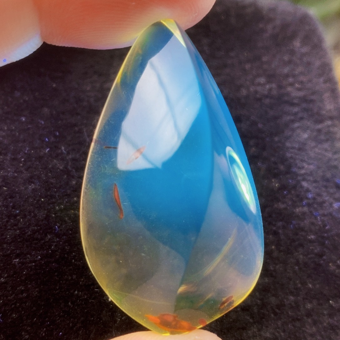 琥珀（花珀）未镶嵌吊坠(不含链)