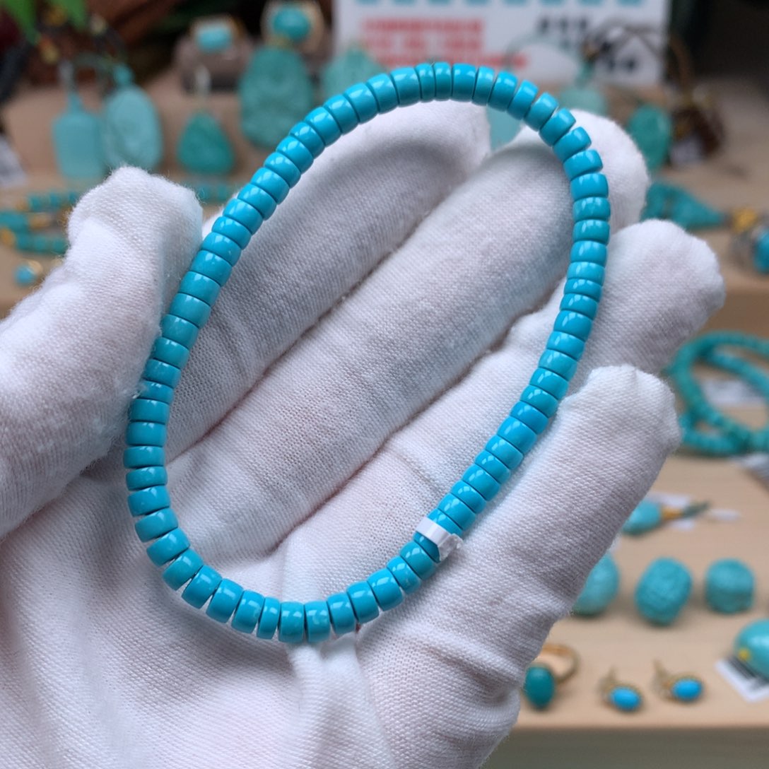 绿松石珠宝奇石未镶嵌有**甜