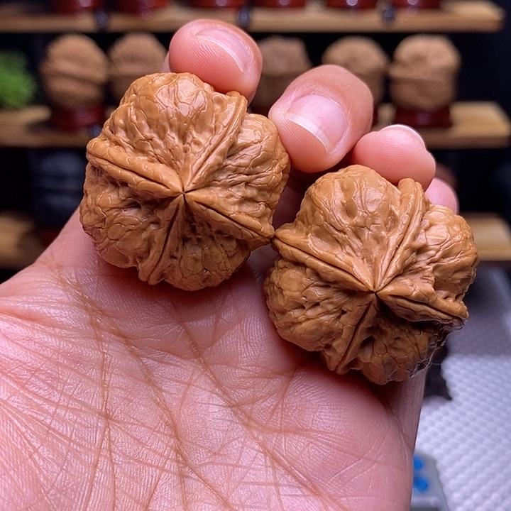 文玩核桃把件L****r方印四棱1