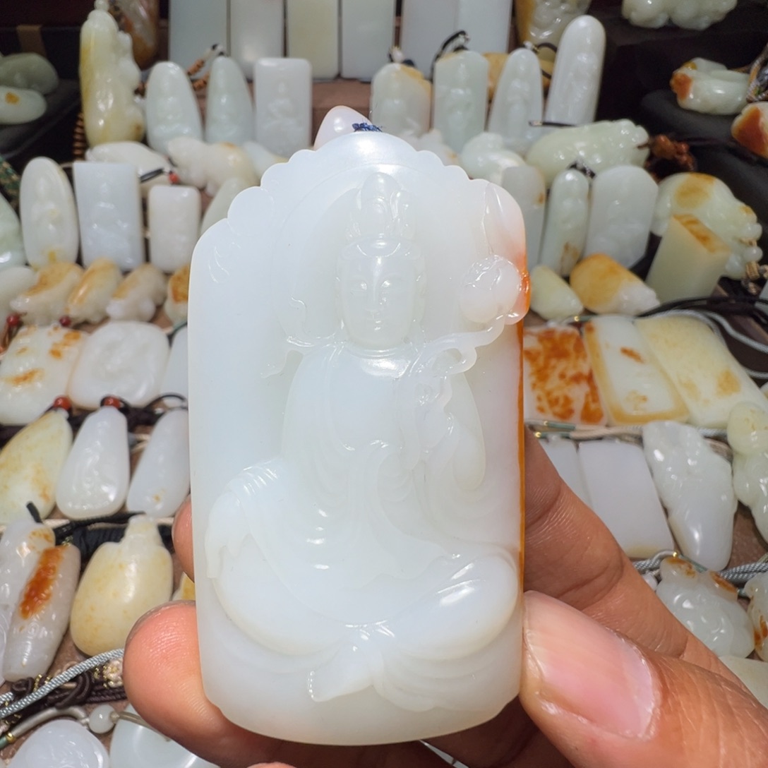 和田玉吊坠(不含链)未镶嵌健****福