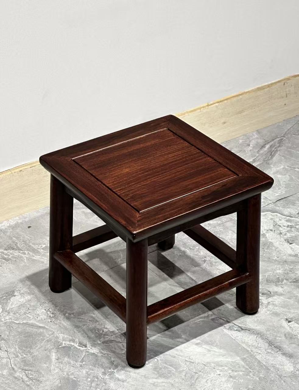 南美酸枝四方凳宝宝凳入户玄关板凳凳家用28*28*28cm