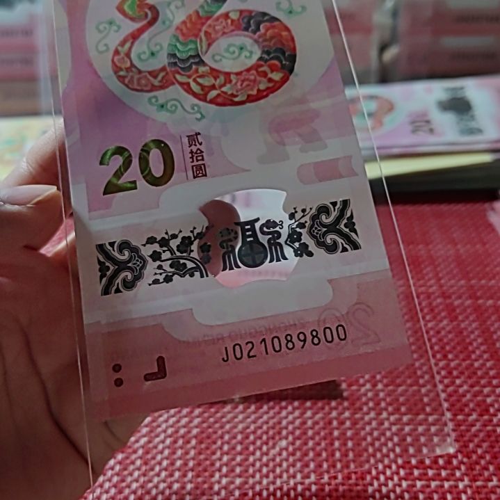 塑料小蛇钞朦胧双尾21089800单张