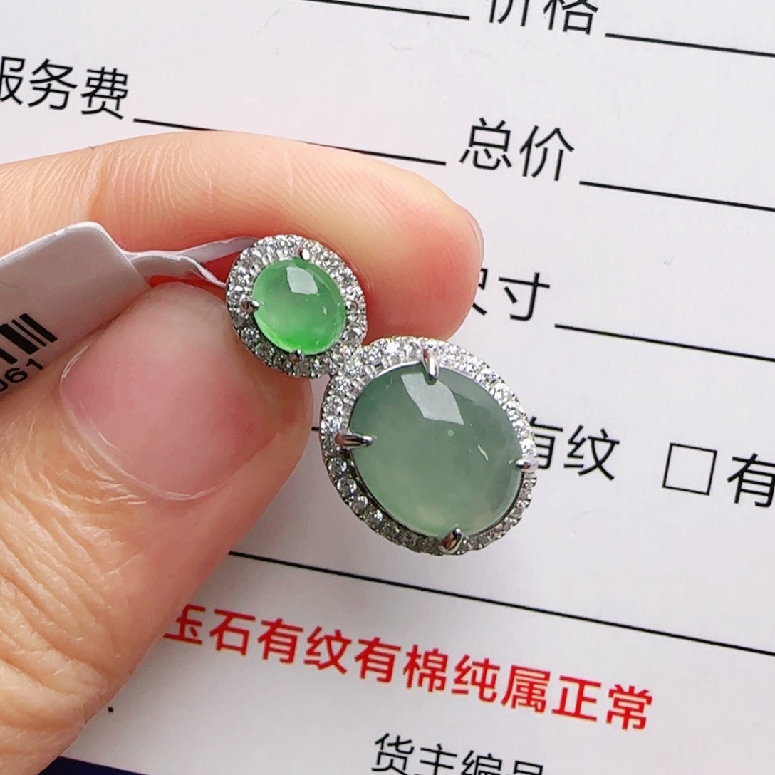 银S925镶嵌手链翡翠