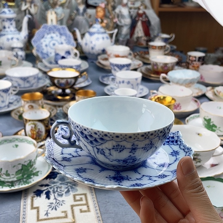 中古欧瓷瓷器小房子