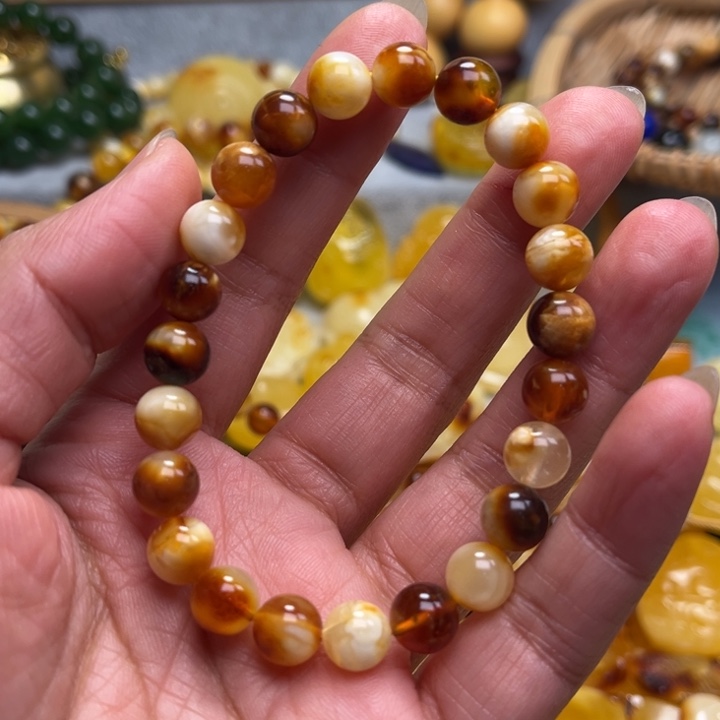 蜜蜡颈饰未镶嵌蜜蜡