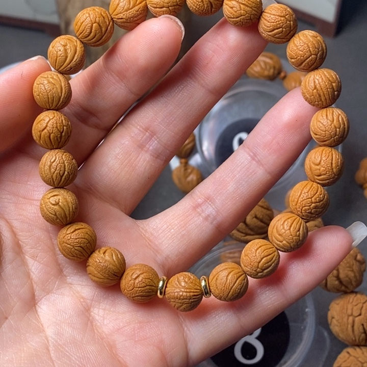 吊坠文玩核桃秦岭野生龙纹桃核10