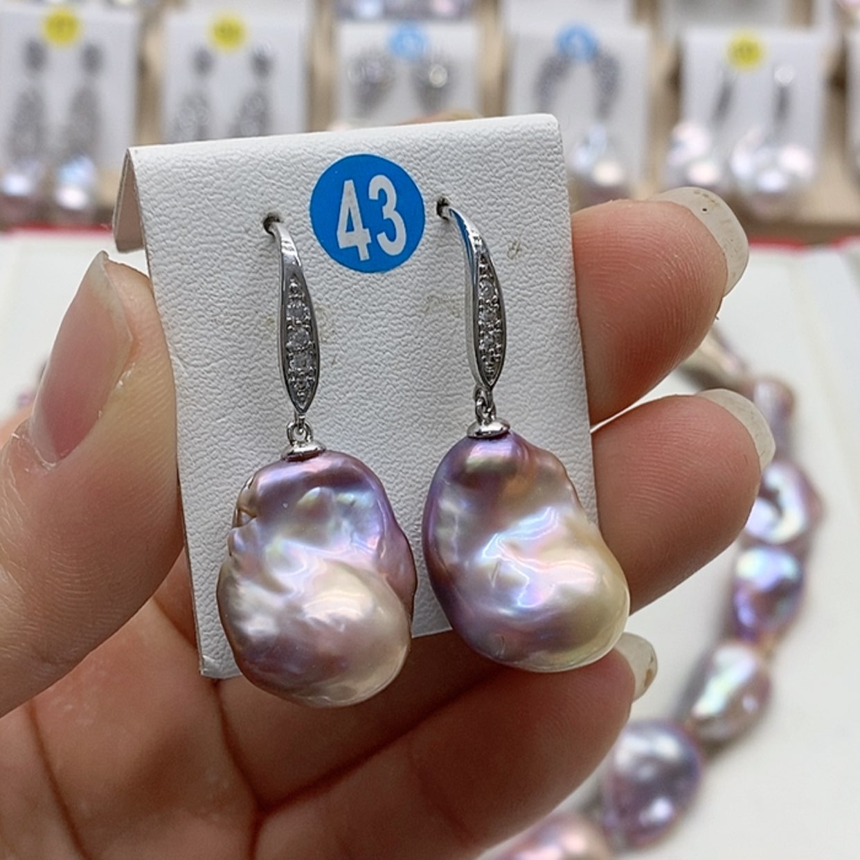 【闪购商品】淡水珍珠耳饰银S925镶嵌