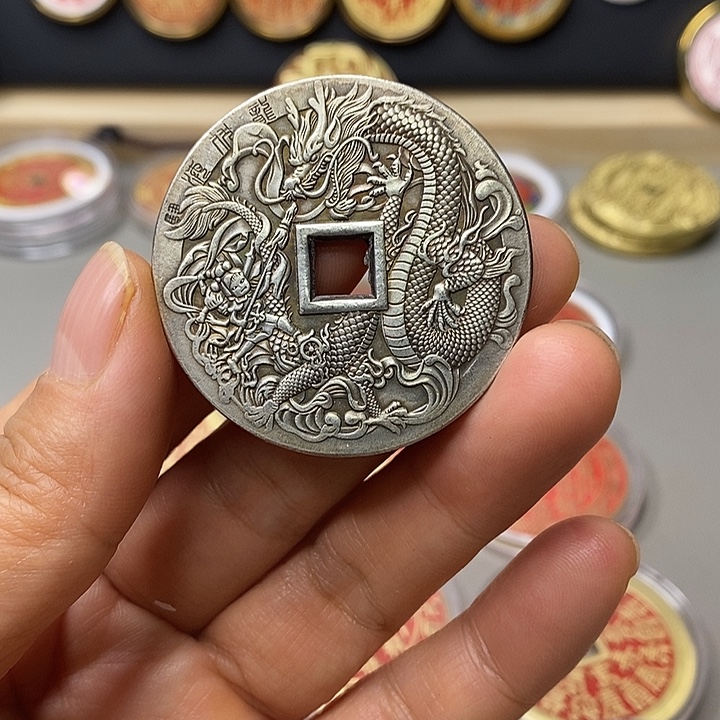 铜现代仿制工艺文创铜币 