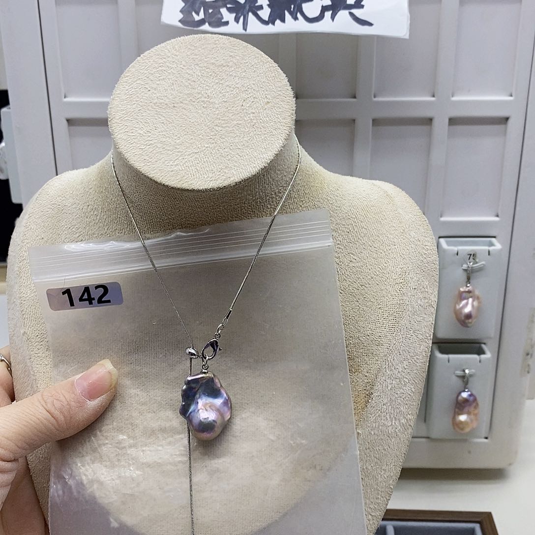 颈饰合金淡水珍珠