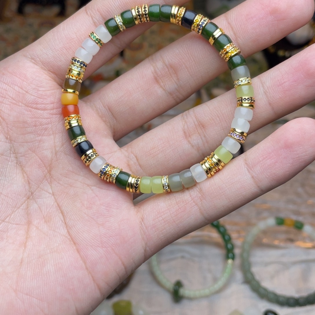 芋***玉和田玉未镶嵌手链