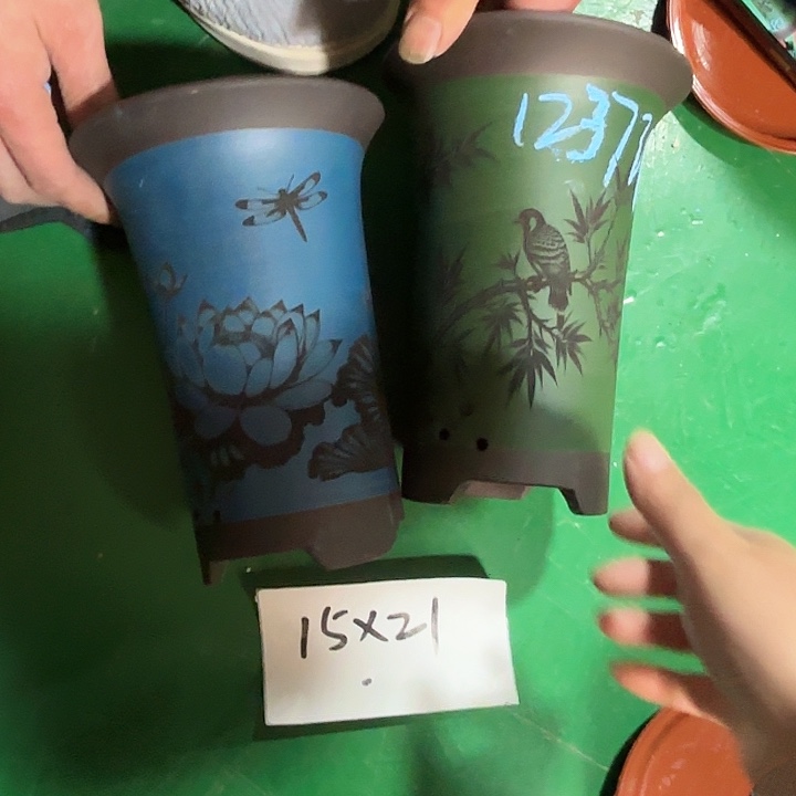 用***0紫砂花盆微瑕小号